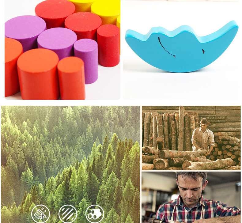 智贝详情图_9儿童益智早教月亮平衡木游戏木制堆塔积木叠叠乐幼