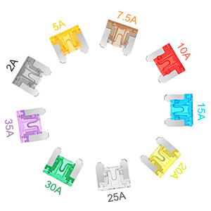 car fuse 2A/5A/7.5A/10A/15A/20A/25A/30A/35A