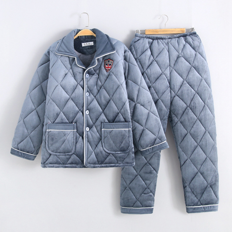 男装法兰绒拉巾灰色