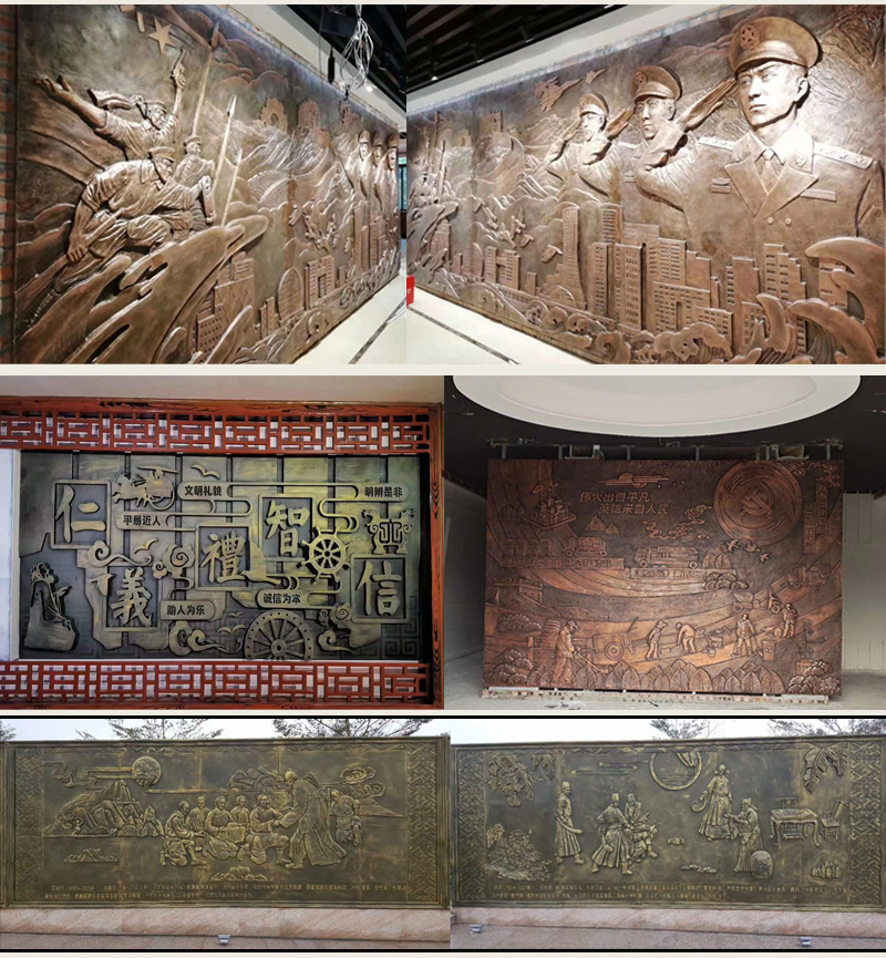 铜雕浮雕 04