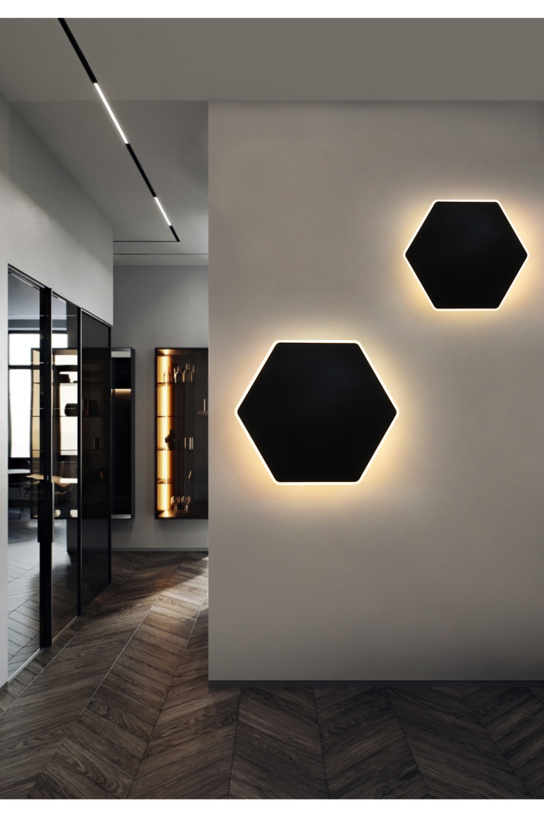 北欧极简LED触摸壁灯 酒店走廊楼梯客厅背景墙床头触控壁灯卧室