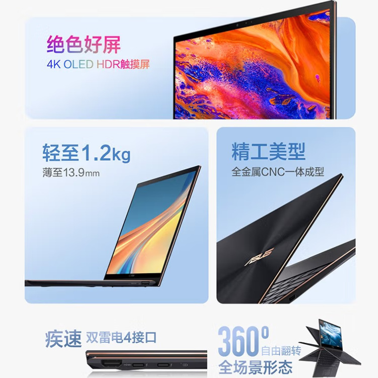 灵耀X逍遥 UXF3000 I7-1165G7 16G 51