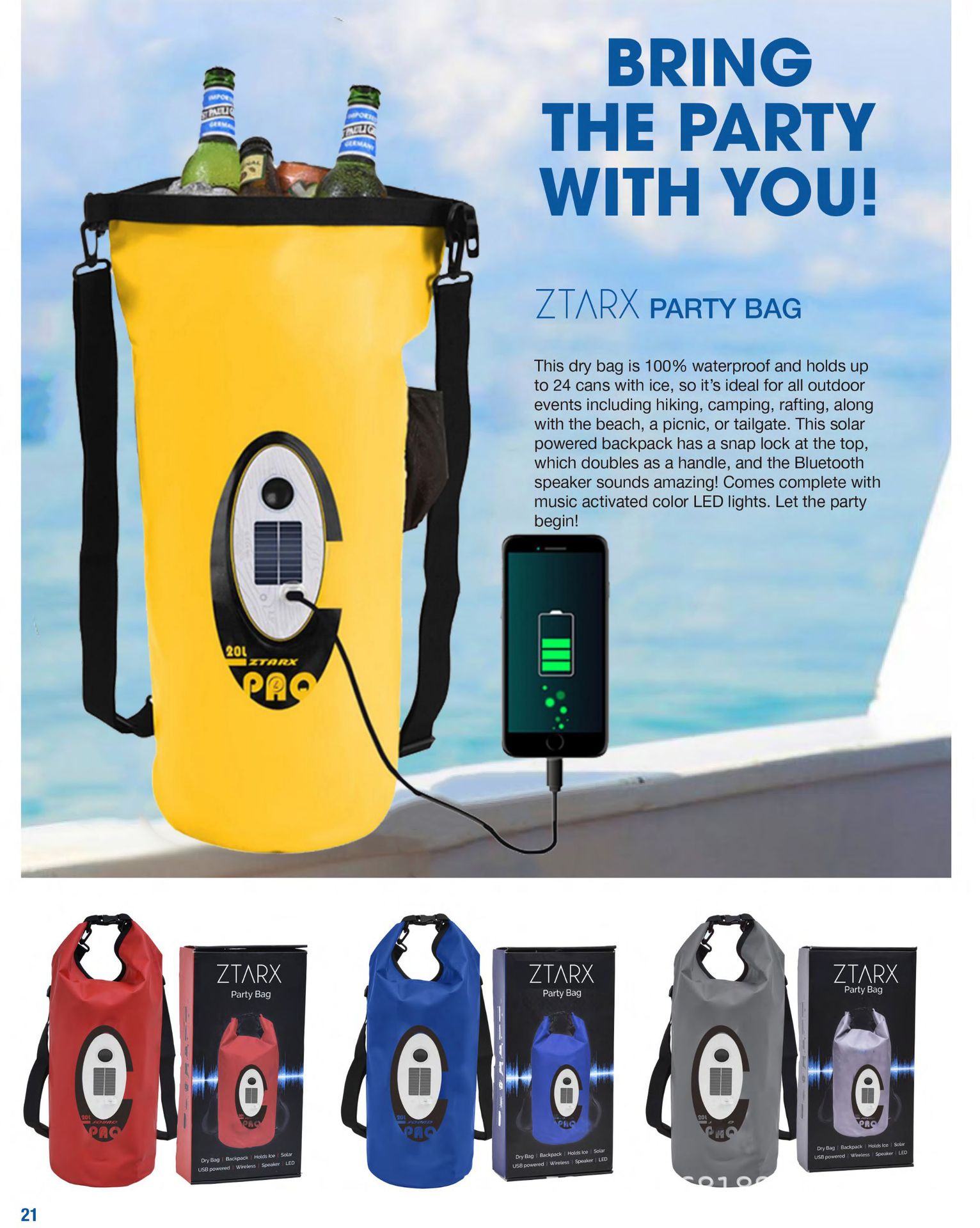 ZTARX Party Dry Bag Speaker.jp