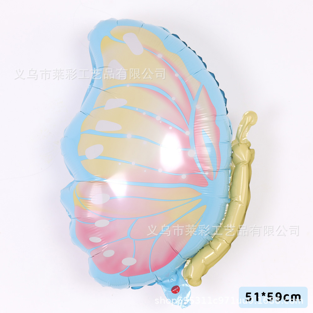 侧飞蓝蝴蝶 51×59CM