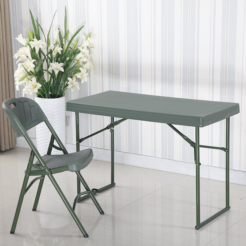 厚桌面圆管配椅 - 副本