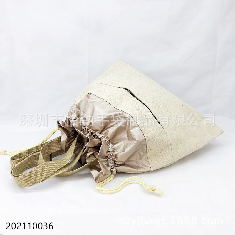 帆布 杜邦纸单肩包