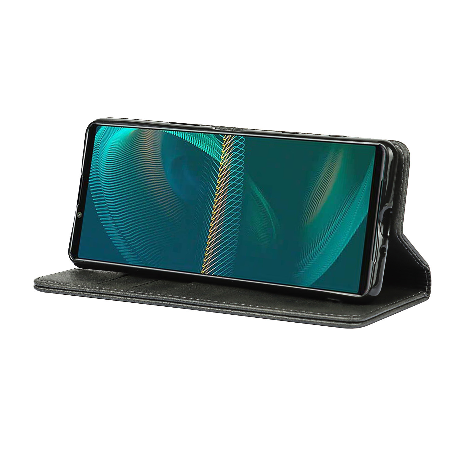 索尼 Xperia 5 III 小牛纹强磁皮套