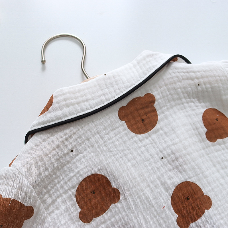 CA111-长-棉纱-咖啡熊头