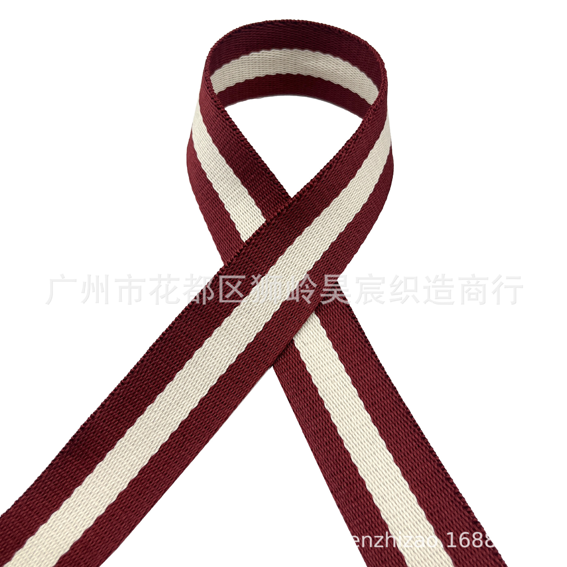 经典条纹三间色涤纶网络织带