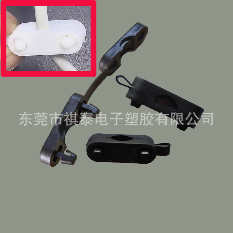 连体一字线夹60-8-9上下自锁线扣2