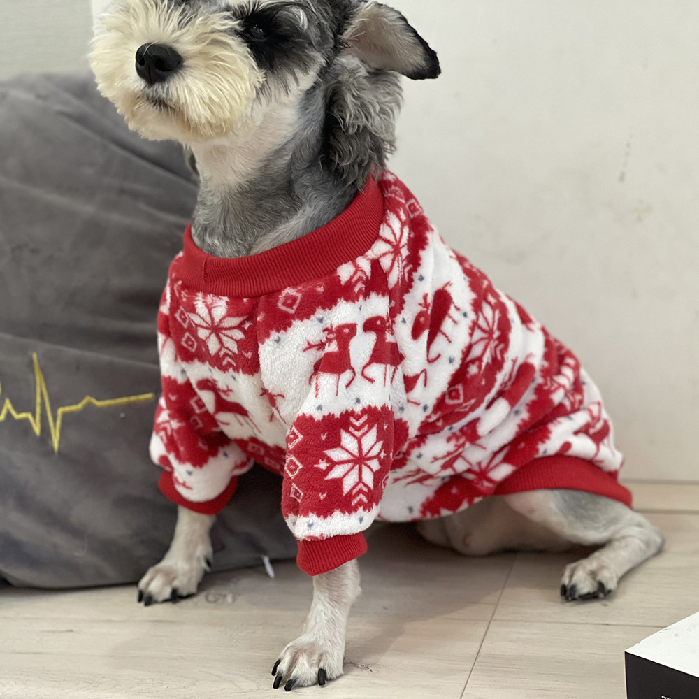 圣诞卫衣 宠物狗衣服