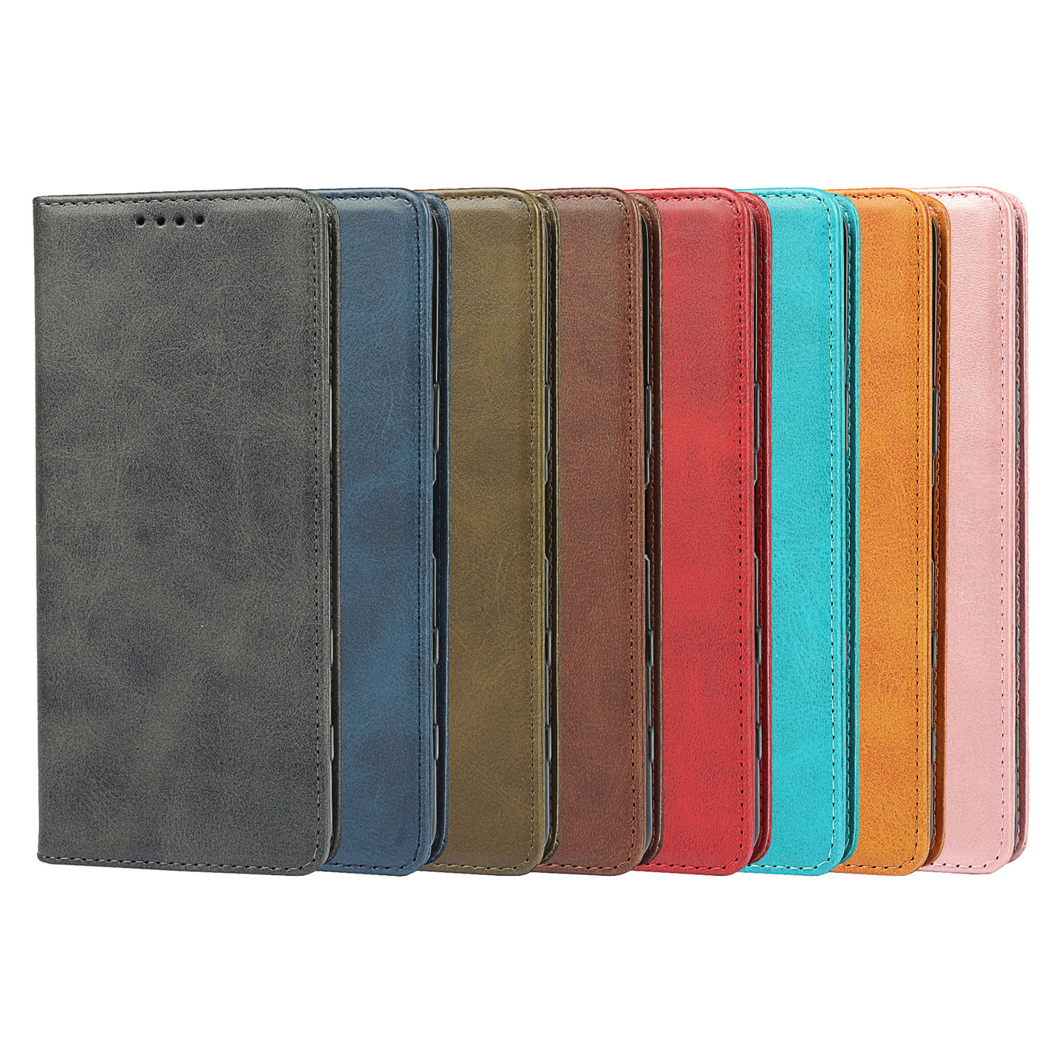 索尼 Xperia 5 III 小牛纹强磁皮套