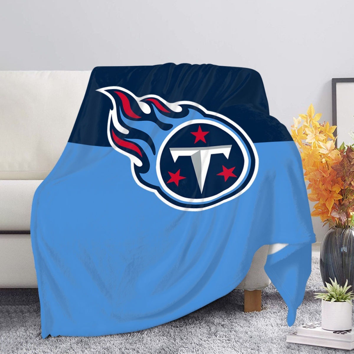 外贸欧美毛毯法兰绒毯子法莱绒毯NFL橄榄球来图印花批发代发