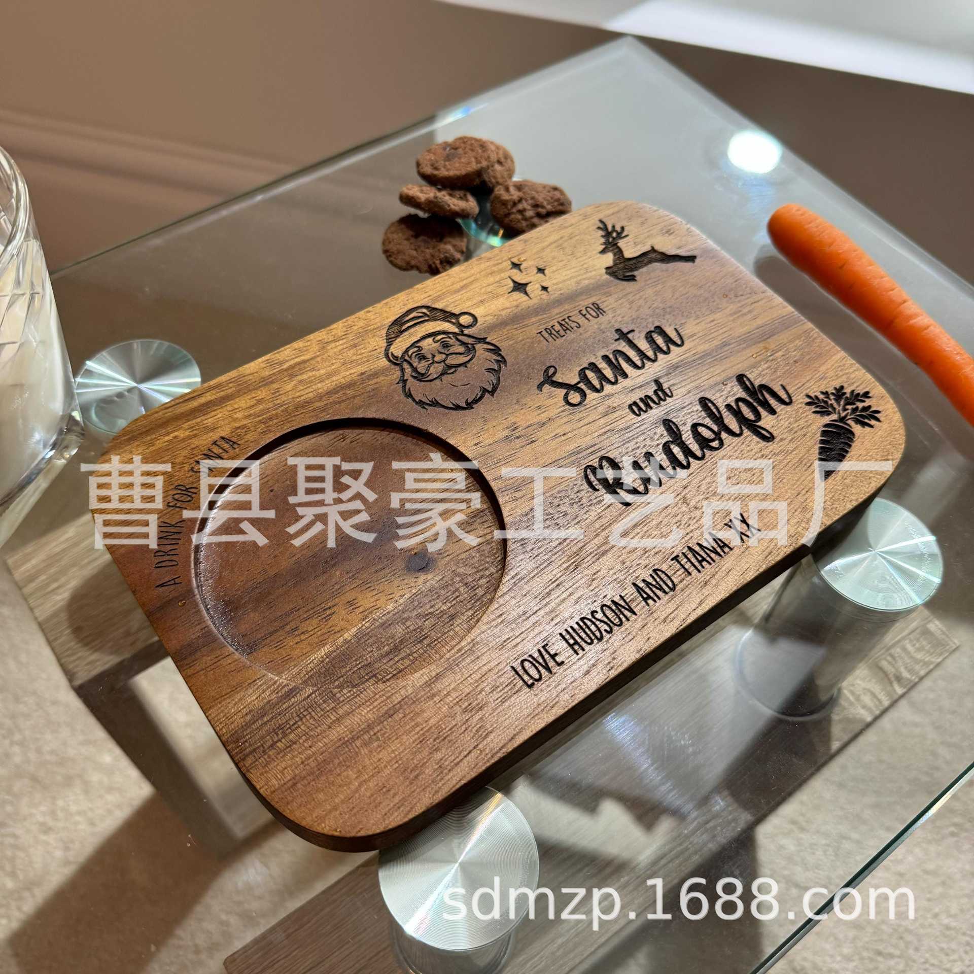 相思木盘实木早餐板木质咖啡托盘饼干食品木制桌面收纳摆件木盘