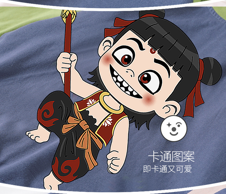 复制_2025新款儿童哪吒睡衣男童春夏季款短袖.jpg