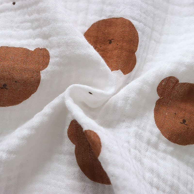 CA111-长-棉纱-咖啡熊头