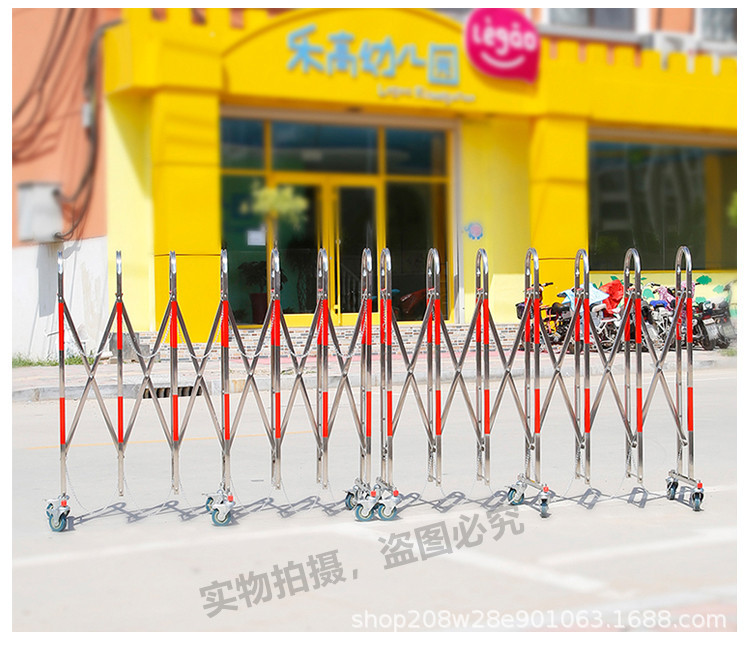 不锈钢伸缩围栏