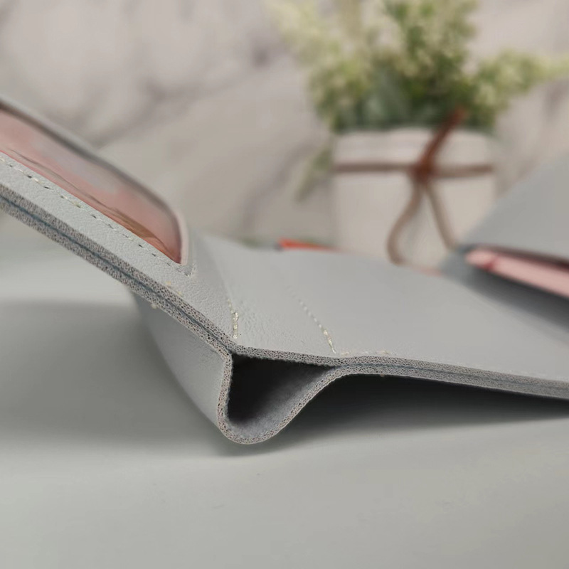 016女士三折圆角钱包