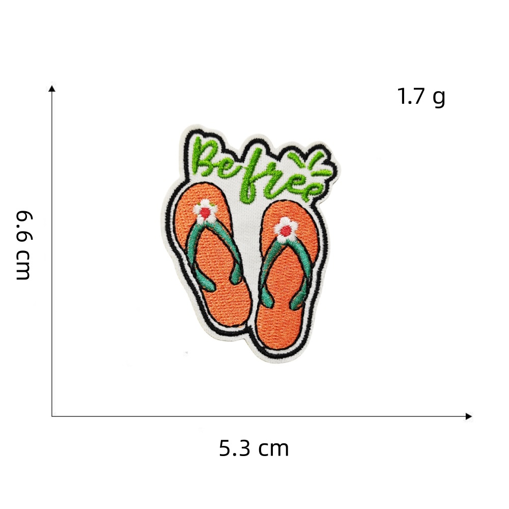 橘色系列布贴2#