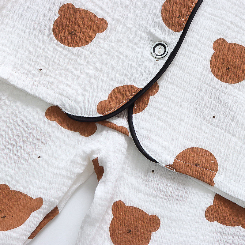 CA111-长-棉纱-咖啡熊头