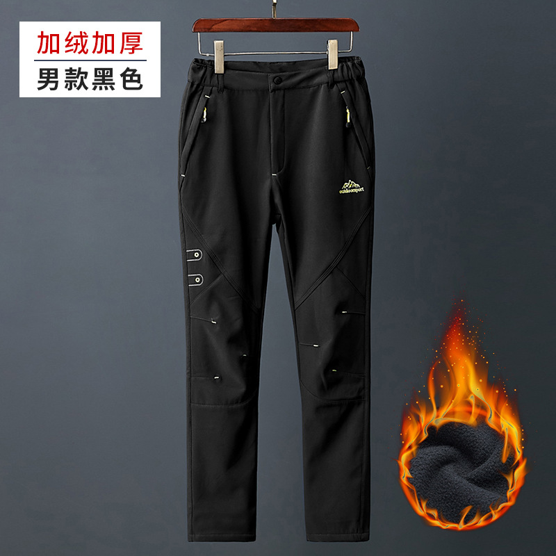 加绒加厚男黑色