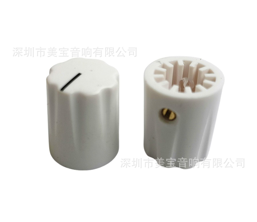 13X16 塑料旋钮 白色_副本