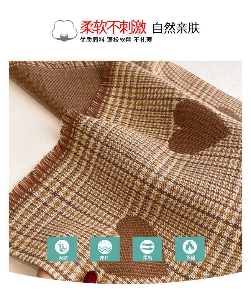 围巾韩系氛围感