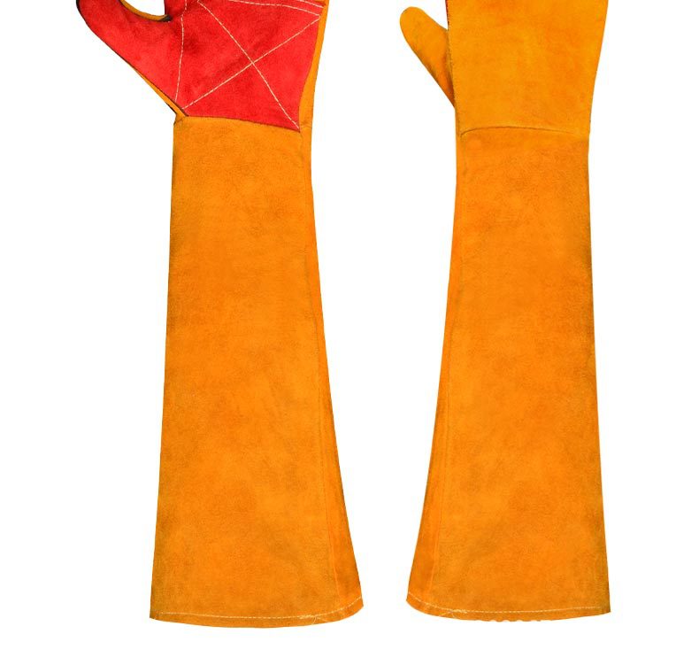 电焊手套加长款加厚防烫耐高温防扎园林劳保防护装备