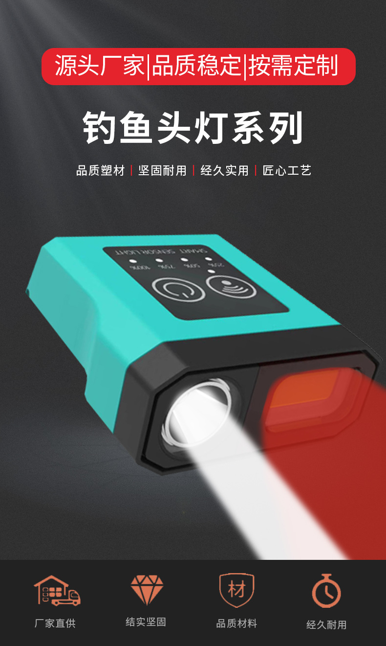钓鱼头灯强光头戴式