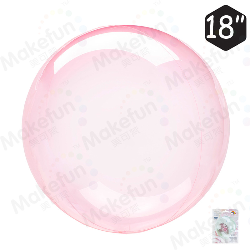 水晶波波球18寸圆球红色