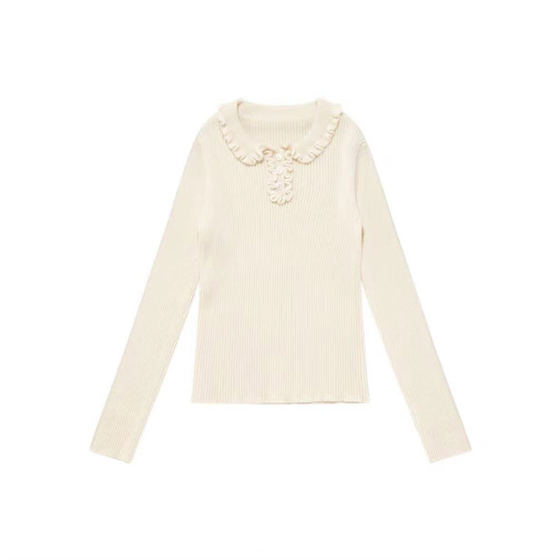 SKU图_白色翻领打底衫