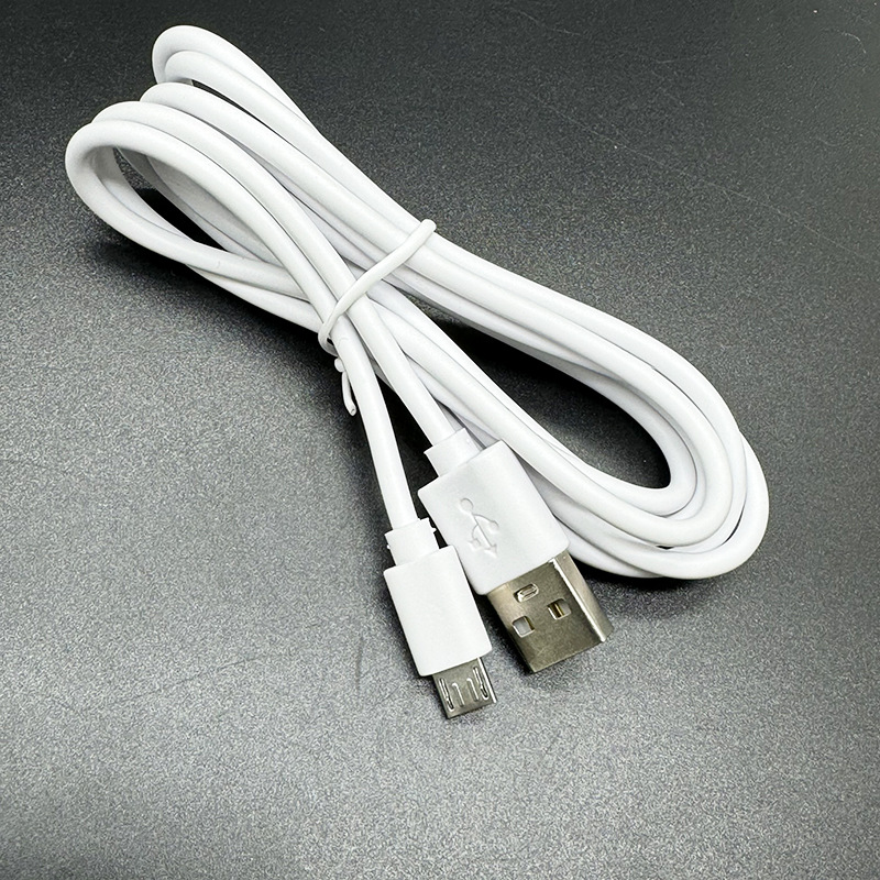 环保0.5米黑白色microUSB安卓充电线80cmUSB转迈克V8安卓数据线2A /><br class=