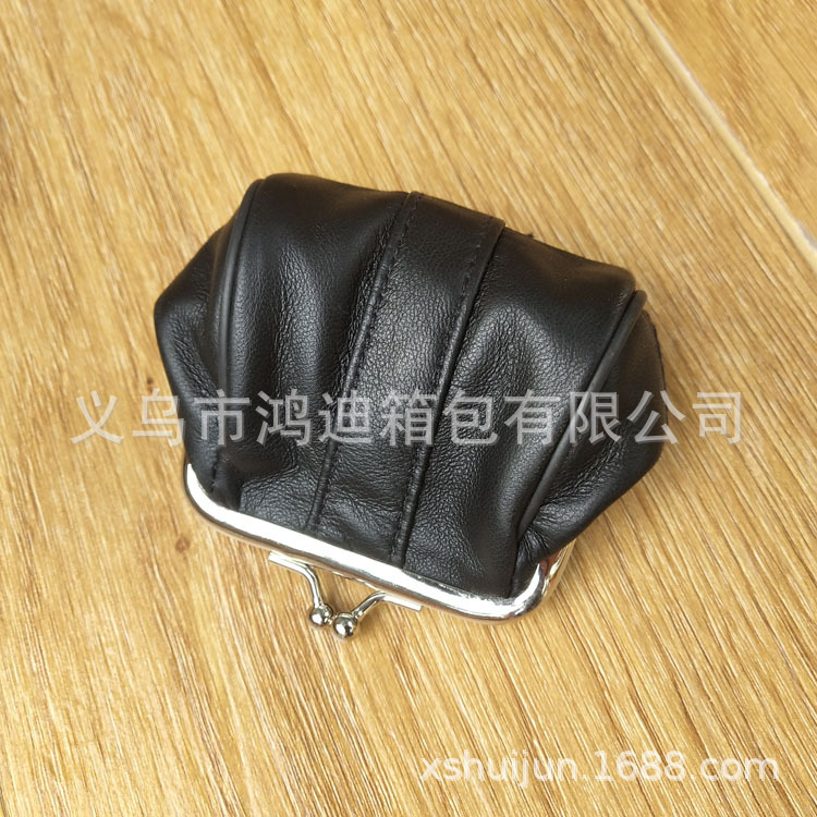 真羊皮零钱包