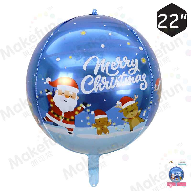 4D圣诞老人驯鹿圆球