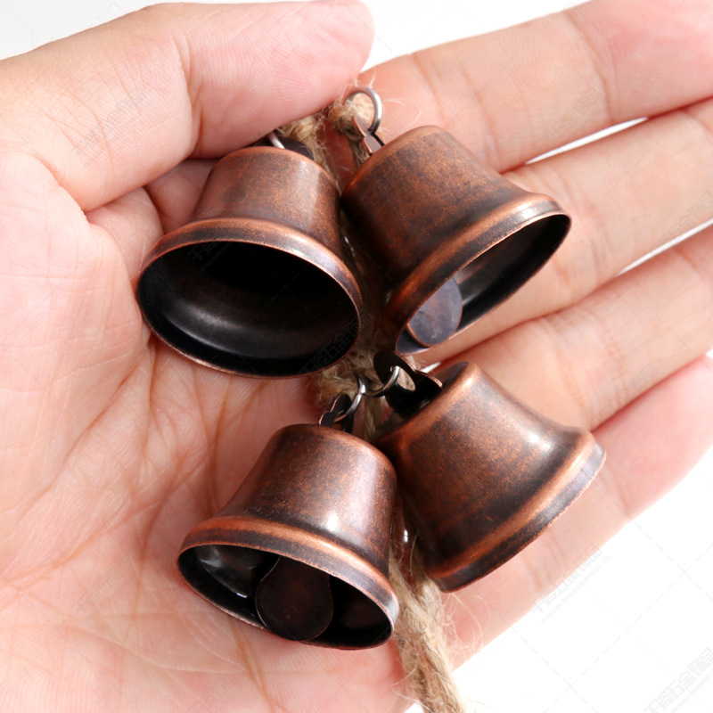 挂件红古铜麻绳铃铛04