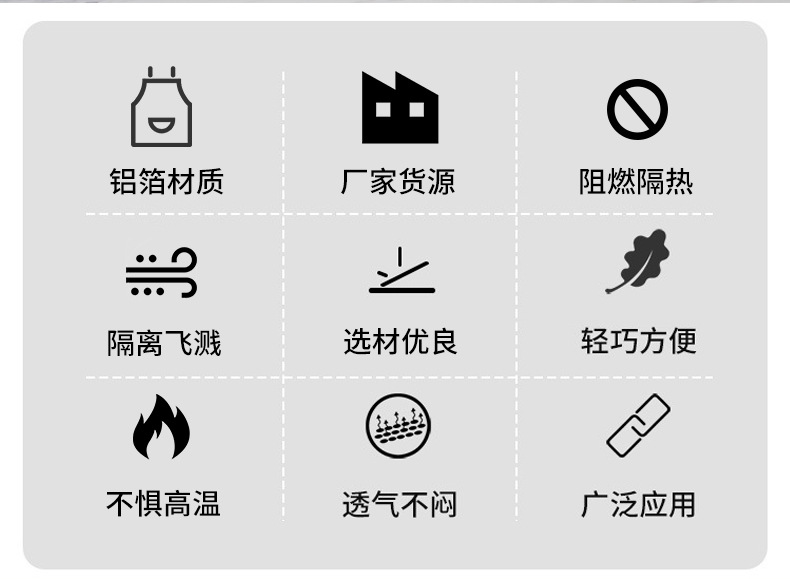 铝箔耐高温围裙详情_02