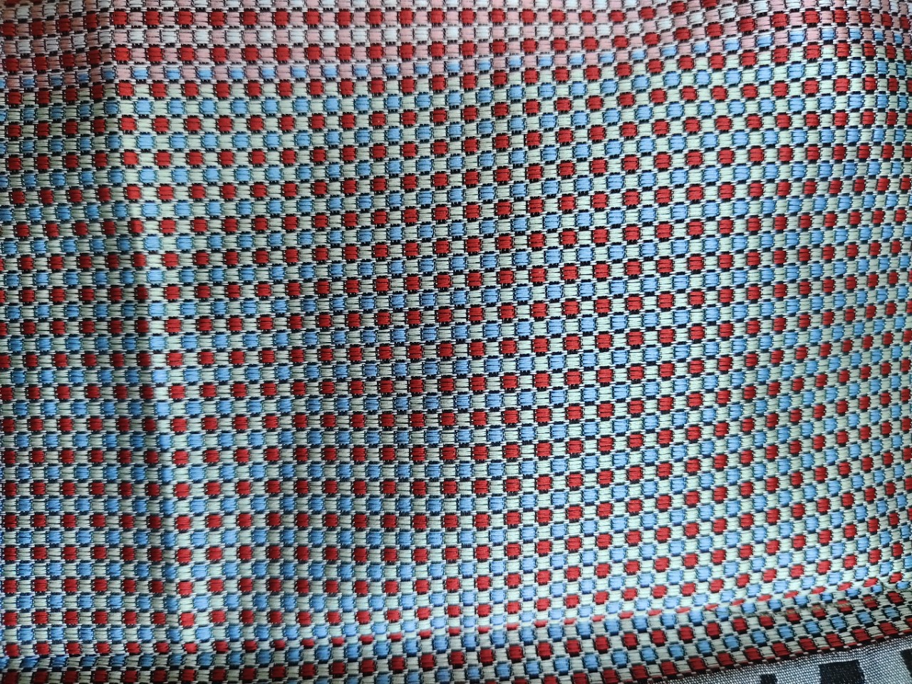 几何小格子提花面料