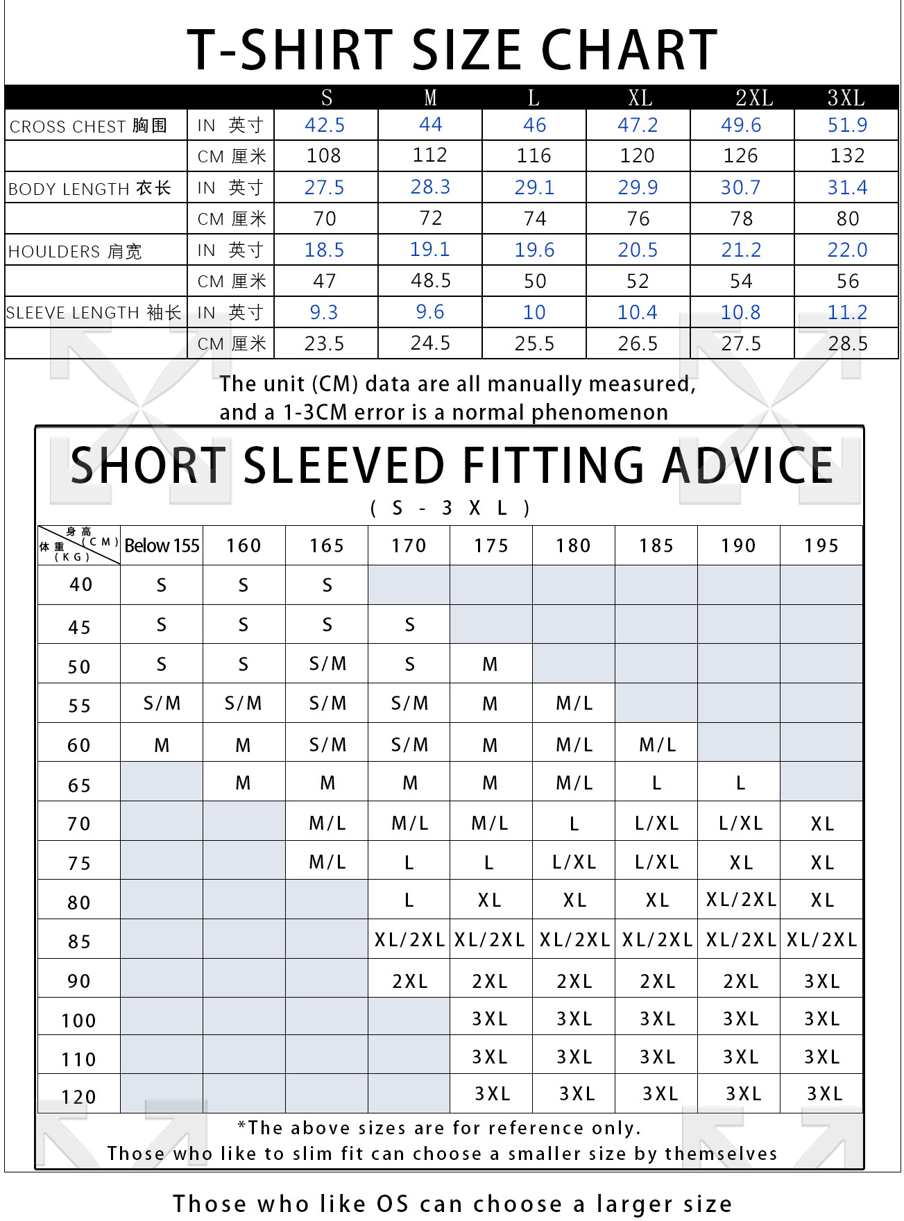 一般短袖英文版