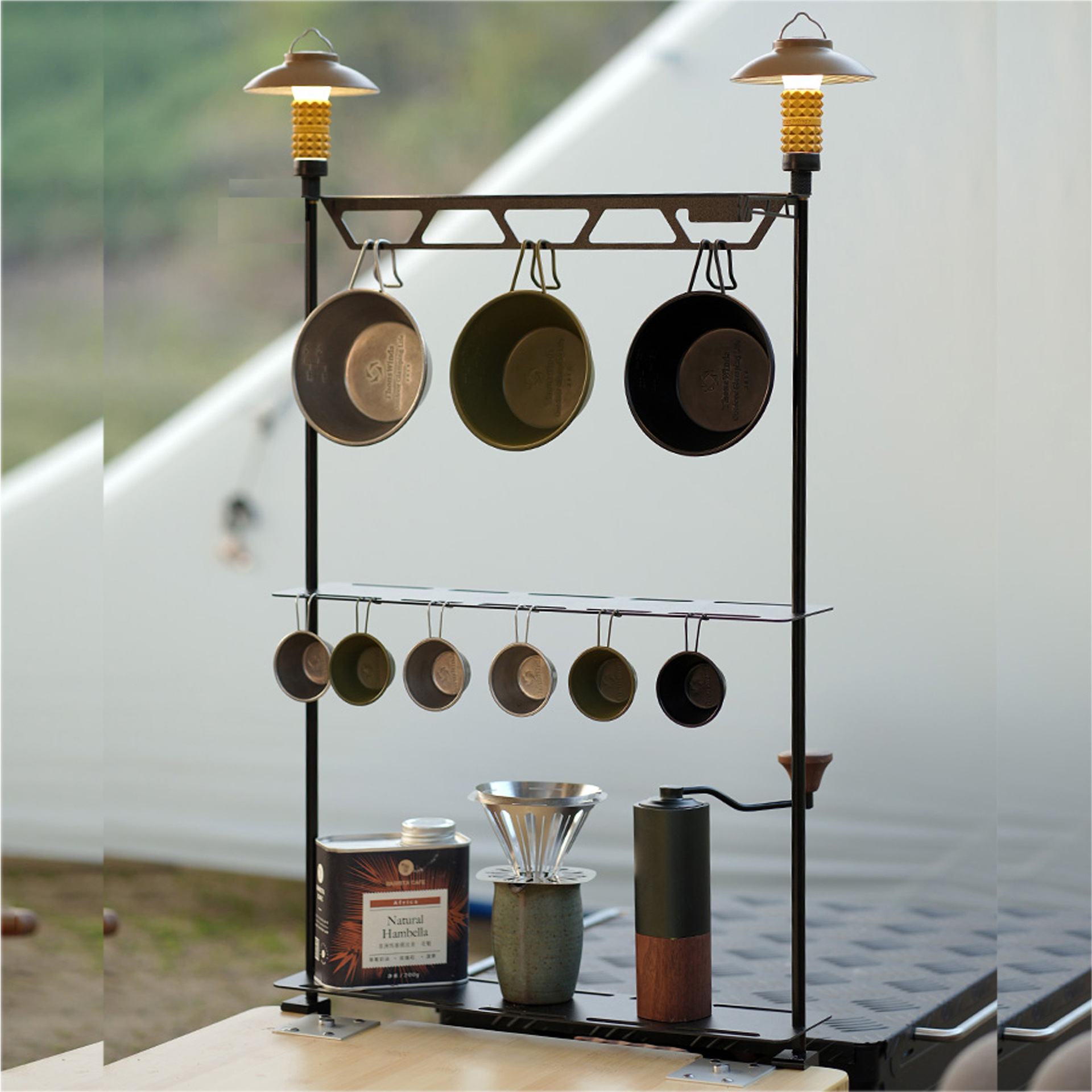 野营桌面置物架