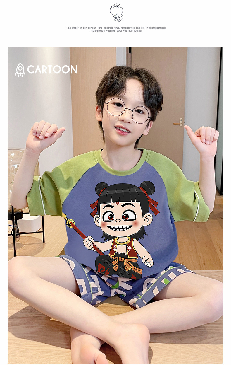 复制_2025新款儿童哪吒睡衣男童春夏季款短袖.jpg