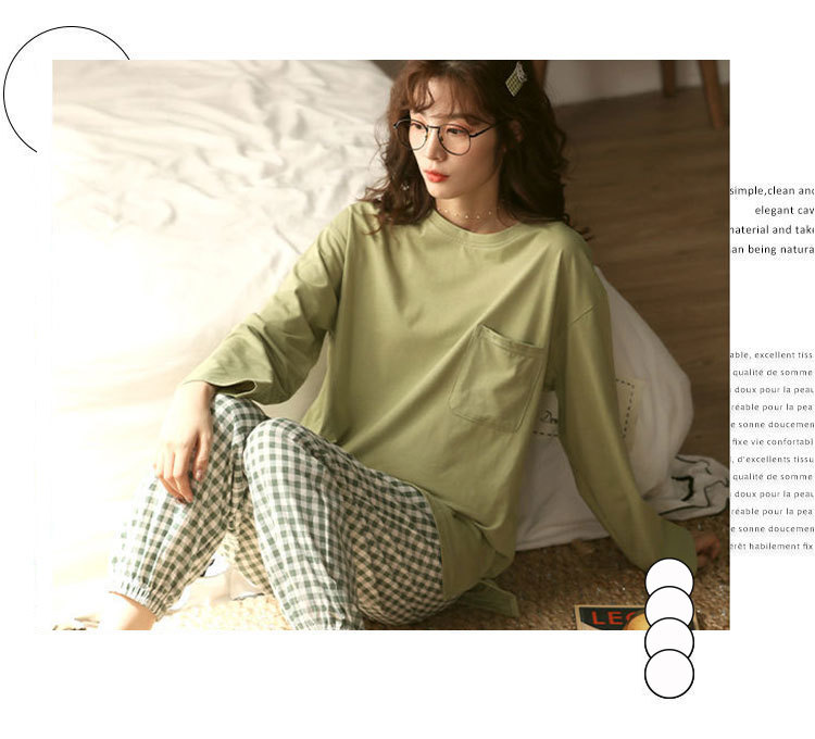 SMX厚款绿色格子裤长套_07