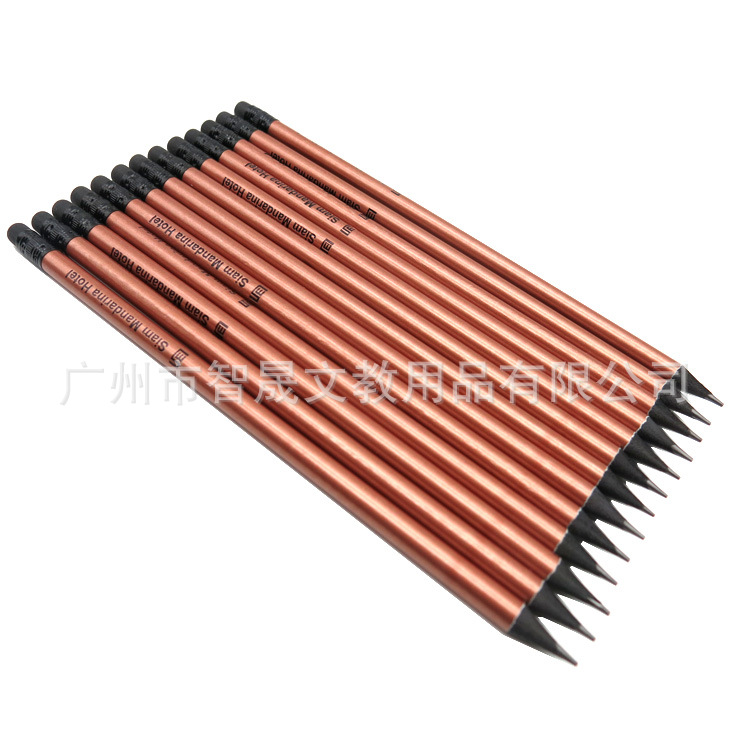 玫瑰金黑木铅笔 2