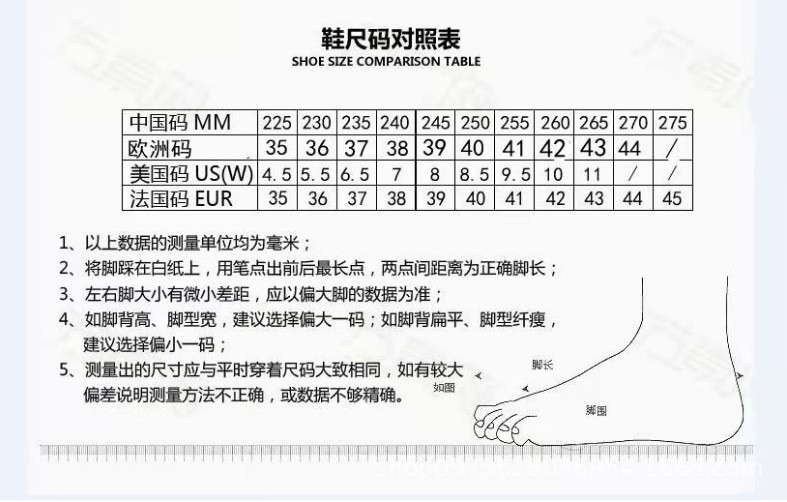 尺码表1
