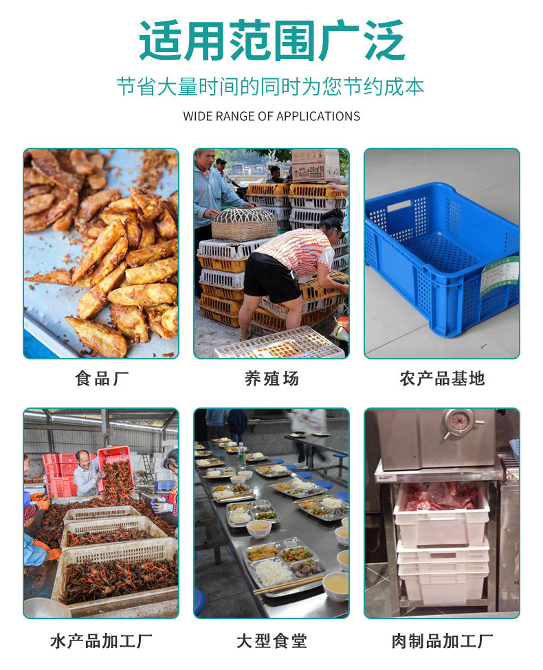 洗筐机-适应范围