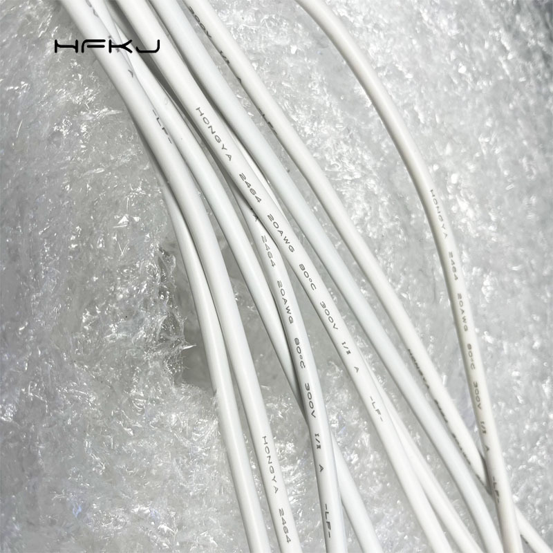 dc5521单头线白色20awg 0.3m 3