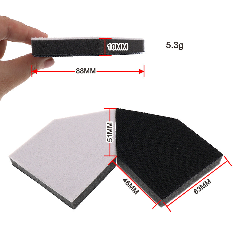 63X88mm 五边形软海绵缓冲垫 厚10MM2