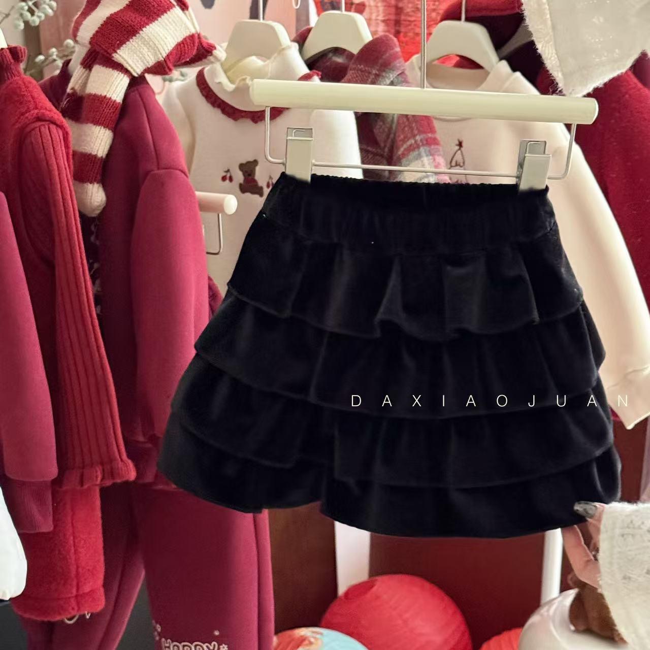 女童加绒蛋糕裙