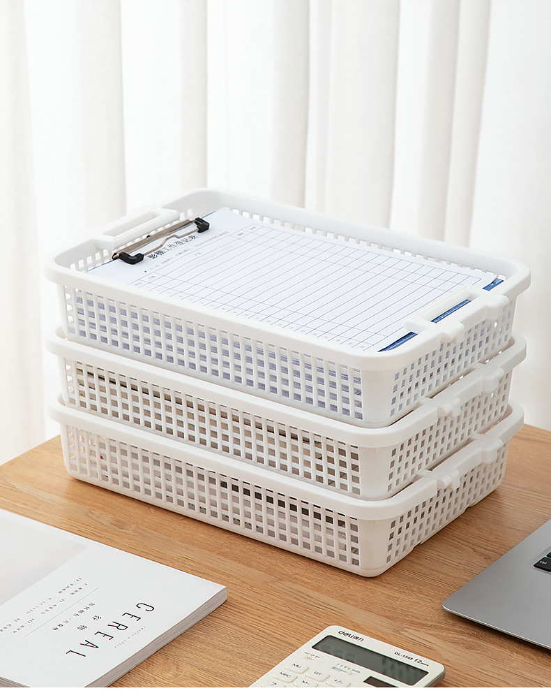 橱柜办公室书本收纳盒塑料日式a4文件收纳盒桌面杂物