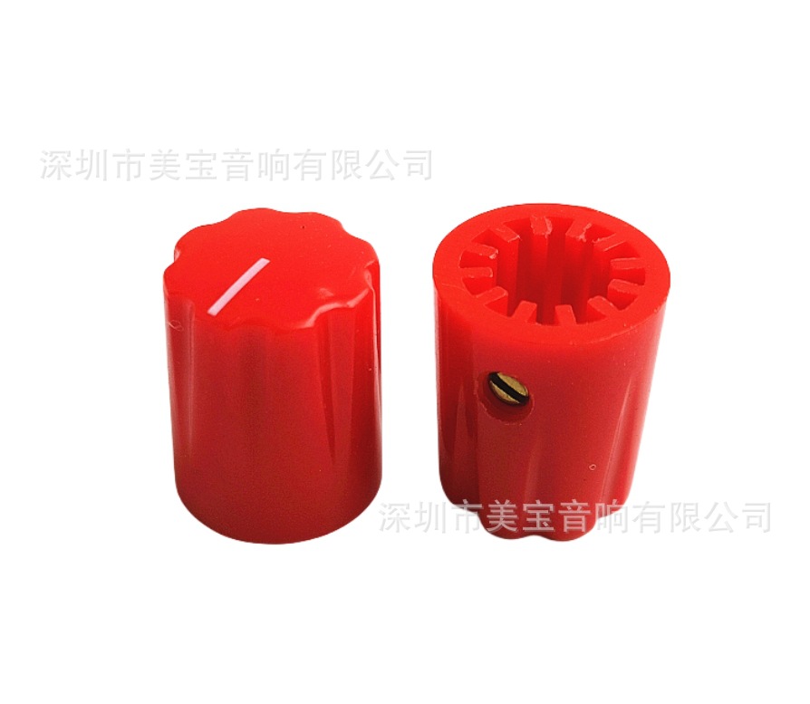 13X16 塑料旋钮 红色_副本
