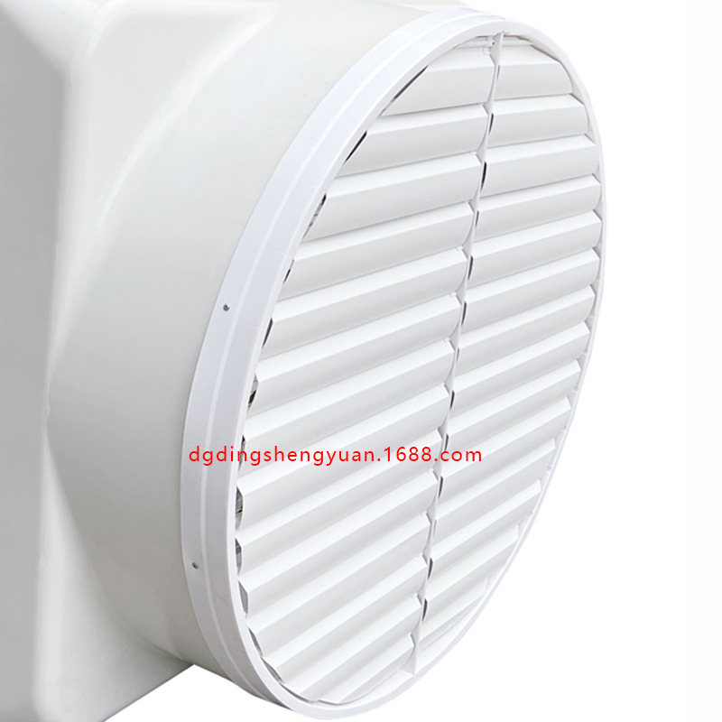 玻璃钢风机圆形百叶白图001-1